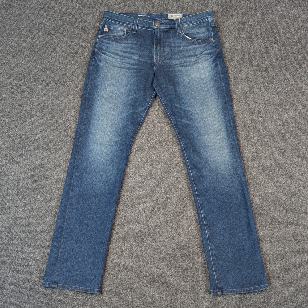 AG Adriano Goldschmied Everett Slim Straight Blue Jeans Denim 360 34x34